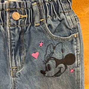 4T Minnie Mouse cinch waist jeans from Baby Gap